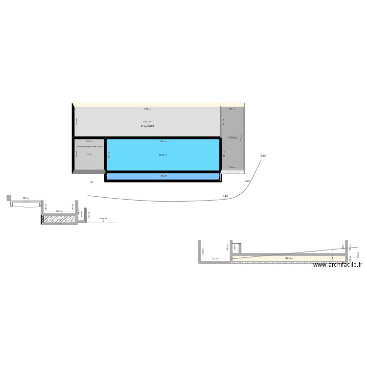 darnat. Plan de 7 pièces et 152 m2