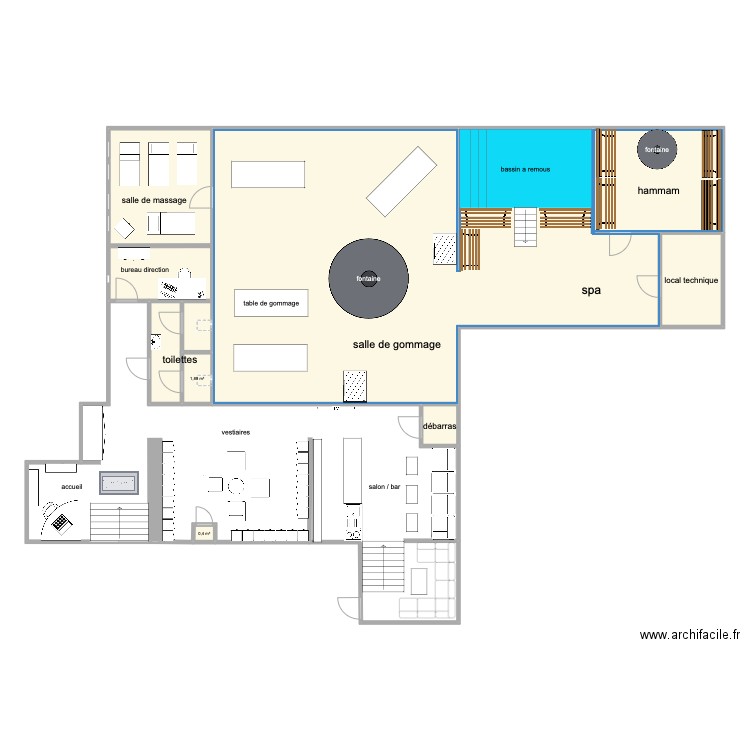 Plan O'Kari. Plan de 6 pièces et 170 m2