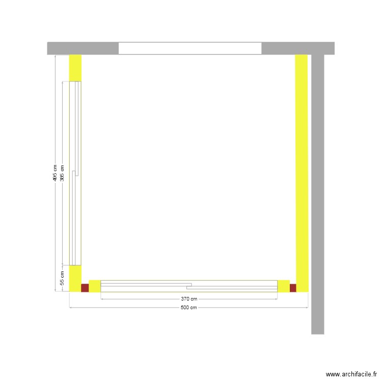 KIT extension 1 mur + 2 façades portes vitrées. Plan de 0 pièce et 0 m2