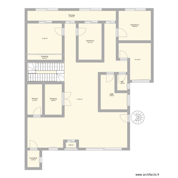 plan_27/08/2024. Plan de 13 pièces et 156 m2