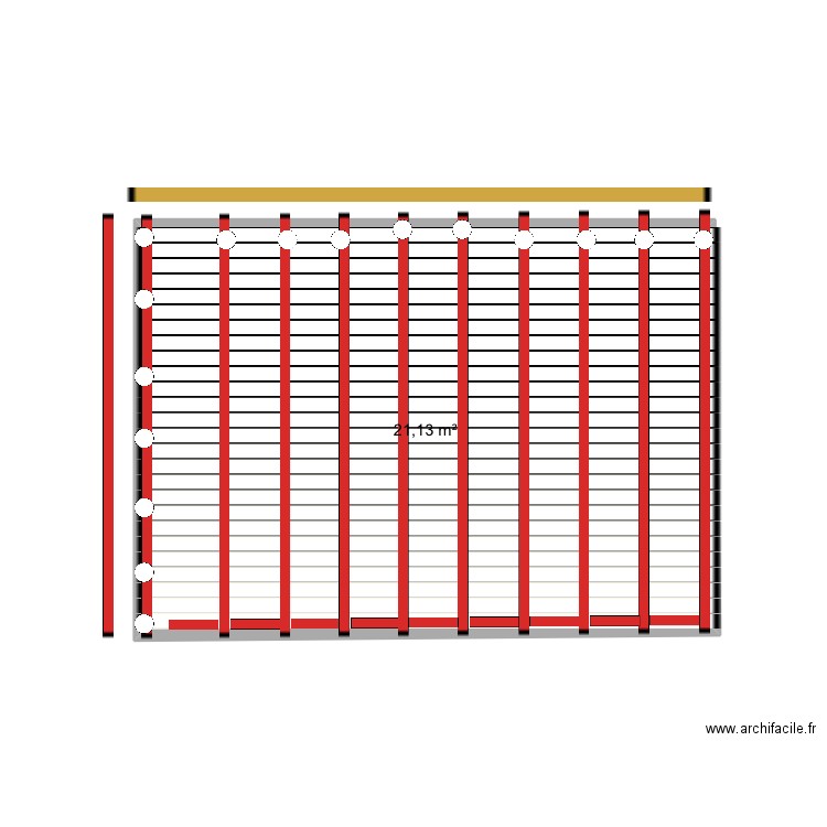 JM Nancy . Plan de 1 pièce et 21 m2