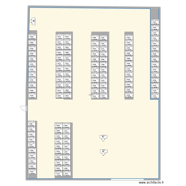 greelog. Plan de 1 pièce et 500 m2