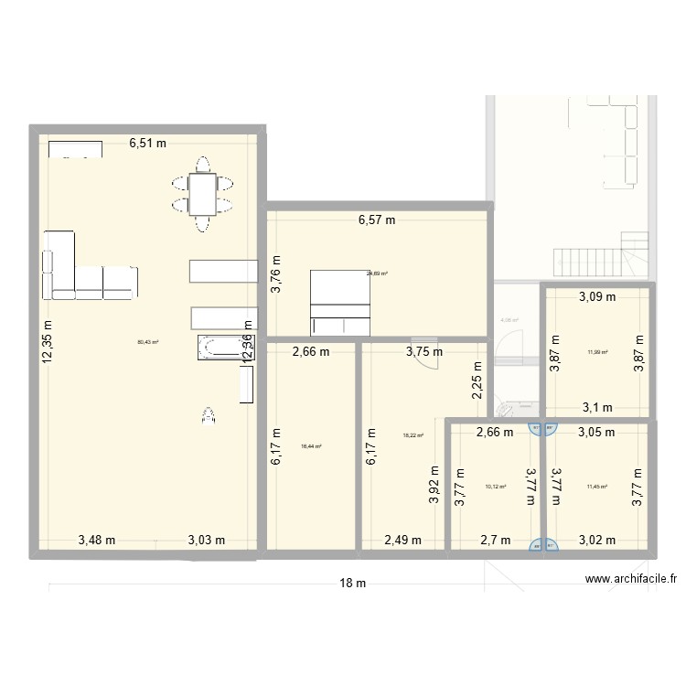 Plans Stéphane Immoval bis. Plan de 19 pièces et 376 m2