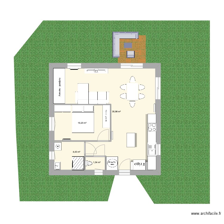 evolia11. Plan de 4 pièces et 52 m2