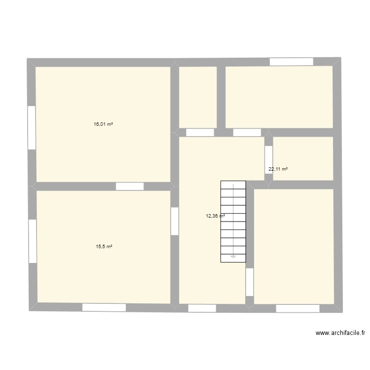 Maison RUAUX 0. Plan de 4 pièces et 66 m2