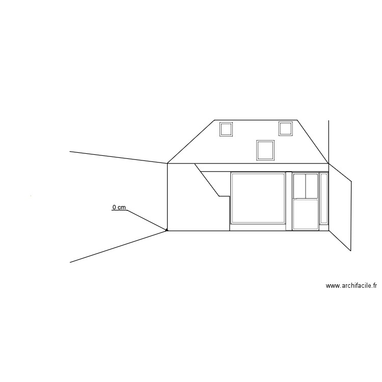 facade de courlon. Plan de 0 pièce et 0 m2