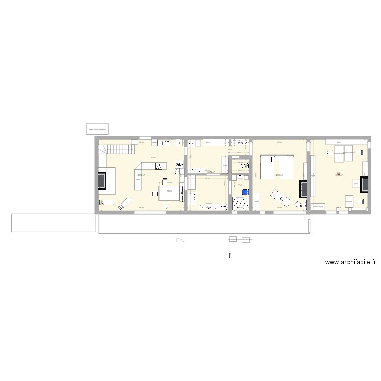 L'Arche20250126. Plan de 5 pièces et 140 m2