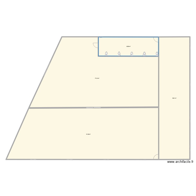 co inter 1. Plan de 4 pièces et 501 m2