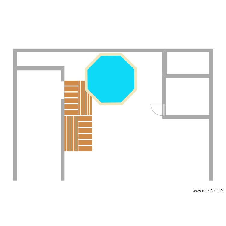 piscine. Plan de 0 pièce et 0 m2