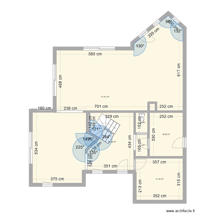 Maison Herve 2. Plan de 6 pièces et 108 m2