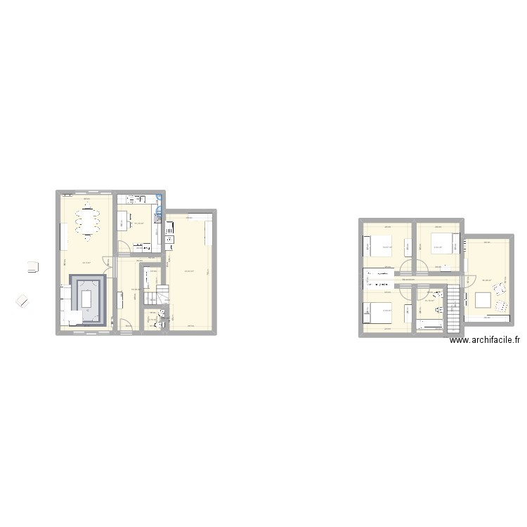 Maison Lanester 2. Plan de 11 pièces et 137 m2