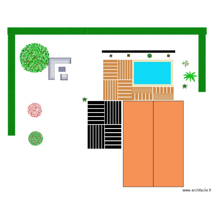 projet piscine. Plan de 0 pièce et 0 m2