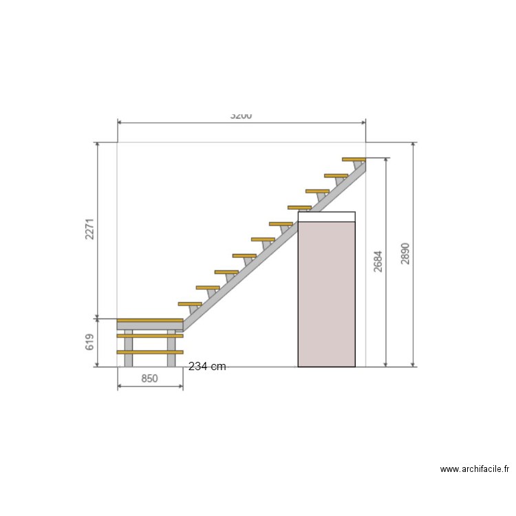 PLAN ESCALIER. Plan de 0 pièce et 0 m2