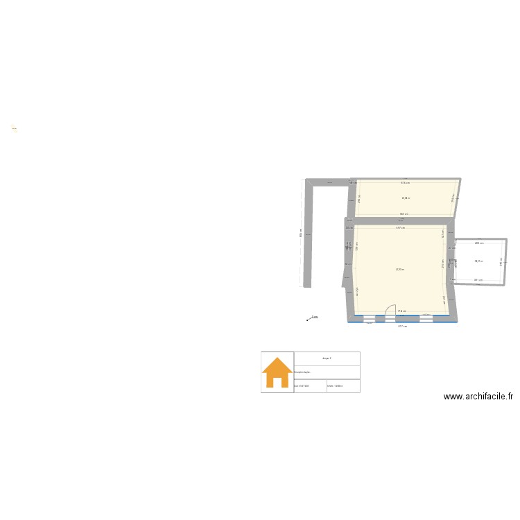 doryan 2. Plan de 5 pièces et 85 m2