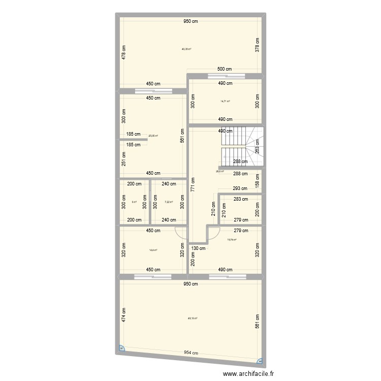 Dalia bouskoura 5.4. Plan de 9 pièces et 203 m2