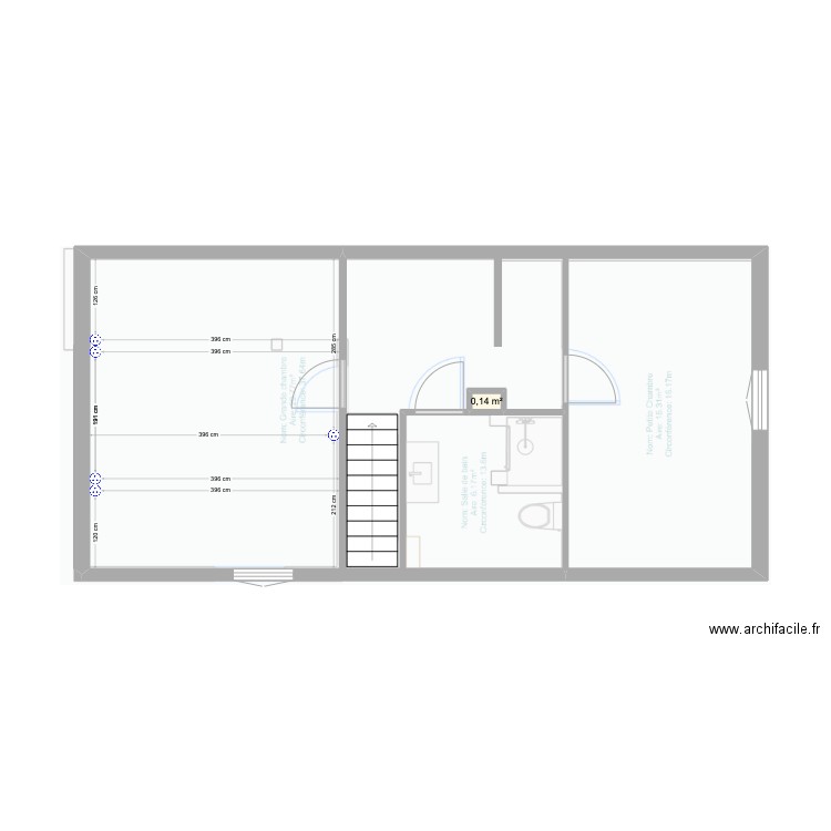 Etage 1. Plan de 1 pièce et 0 m2