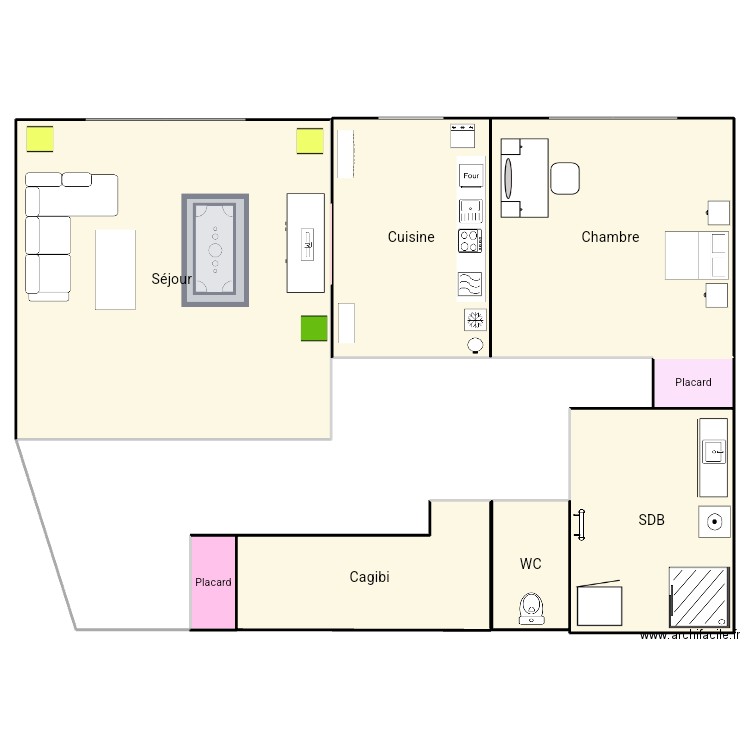 Appartement . Plan de 8 pièces et 1082 m2