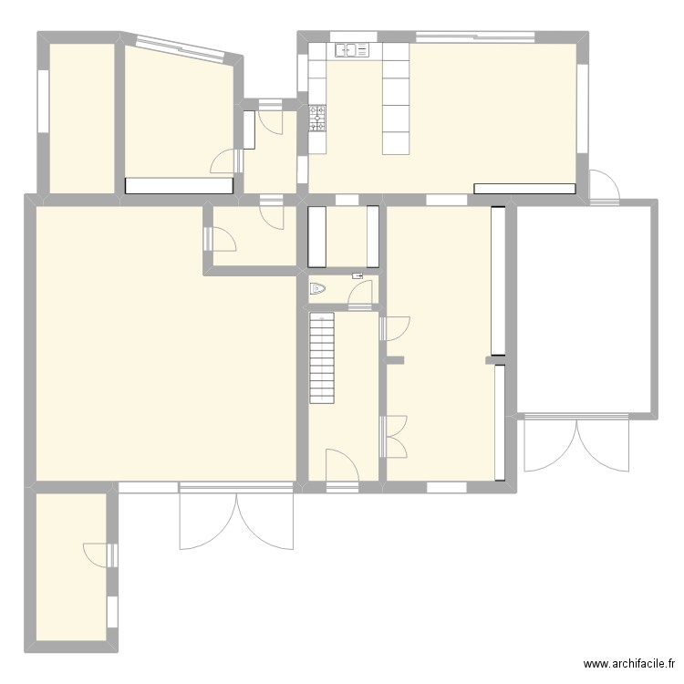 Lib 111. Plan de 11 pièces et 229 m2