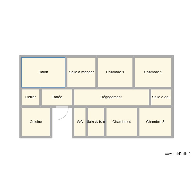 SCI LG R+2. Plan de 13 pièces et 24 m2