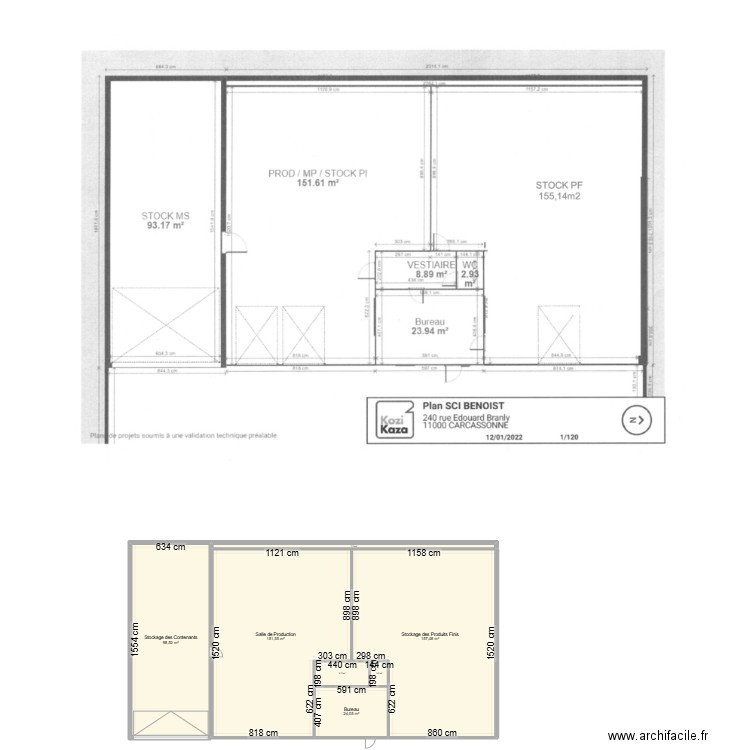 Ciutat. Plan de 7 pièces et 451 m2