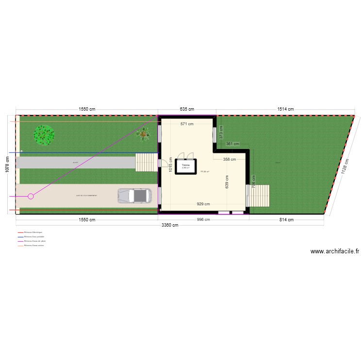 PM_apresFInal. Plan de 2 pièces et 84 m2