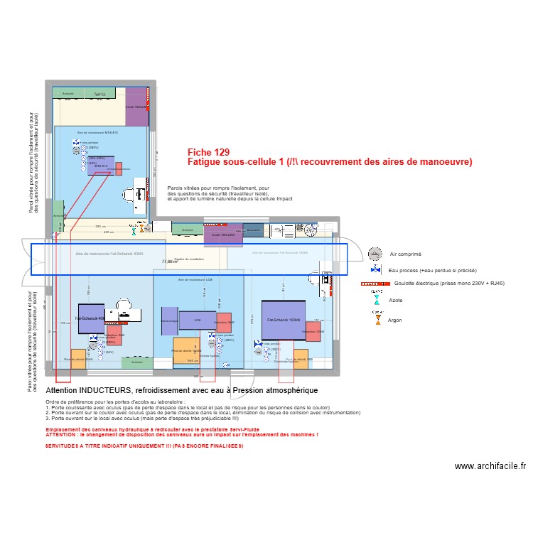 Fatigue: Sous-cellule 1 V6. Plan de 1 pièce et 78 m2