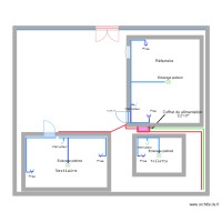 Schéma électrique de bas de vie société Oubaba projet dessalement 