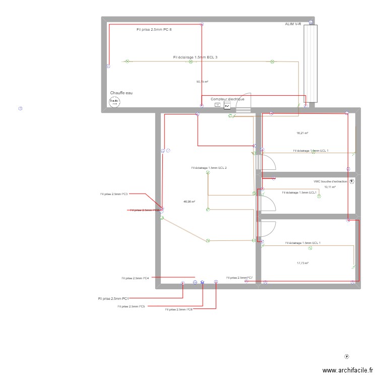 TEST2. Plan de 5 pièces et 141 m2