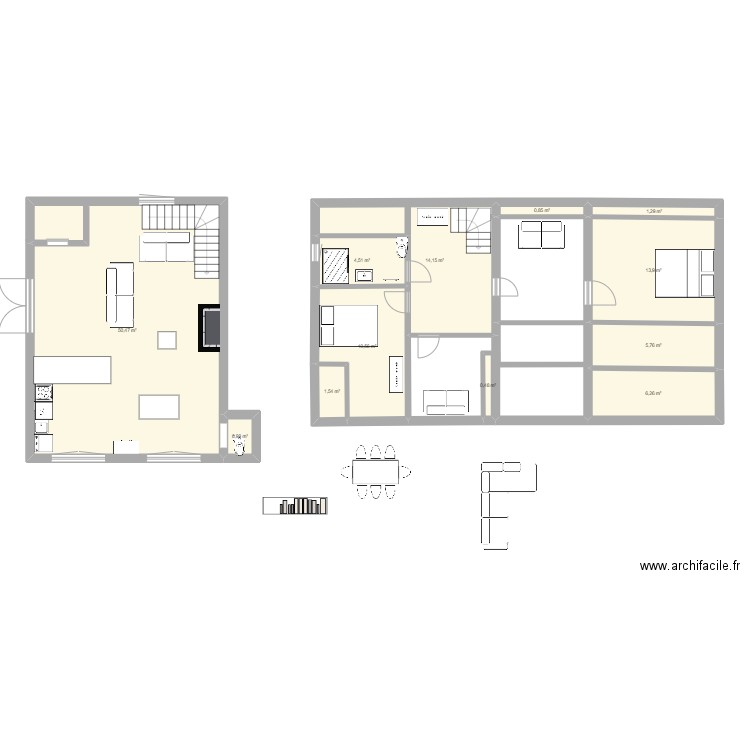 MAISON GUIDEL. Plan de 12 pièces et 111 m2