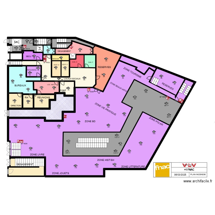 PLANS_FNAC_+1. Plan de 21 pièces et 290 m2