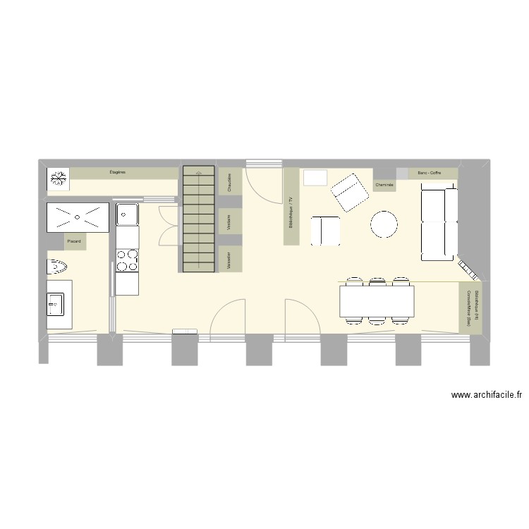 Annecy modif. Plan de 4 pièces et 45 m2