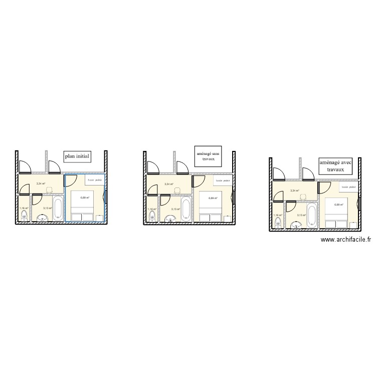 dossier readapt. Plan de 12 pièces et 44 m2