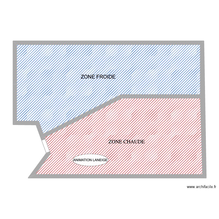 animation laneige. Plan de 2 pièces et 101 m2