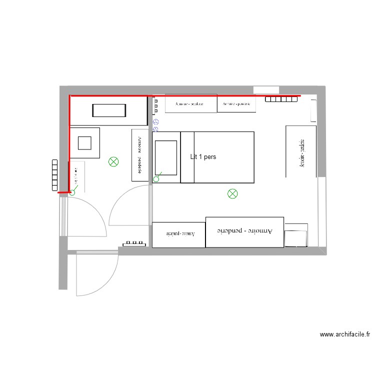 chambre moi 2. Plan de 0 pièce et 0 m2