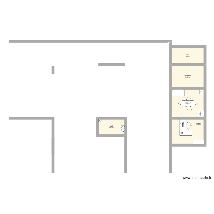 Plan Garage Baccar30 a. Plan de 5 pièces et 40 m2