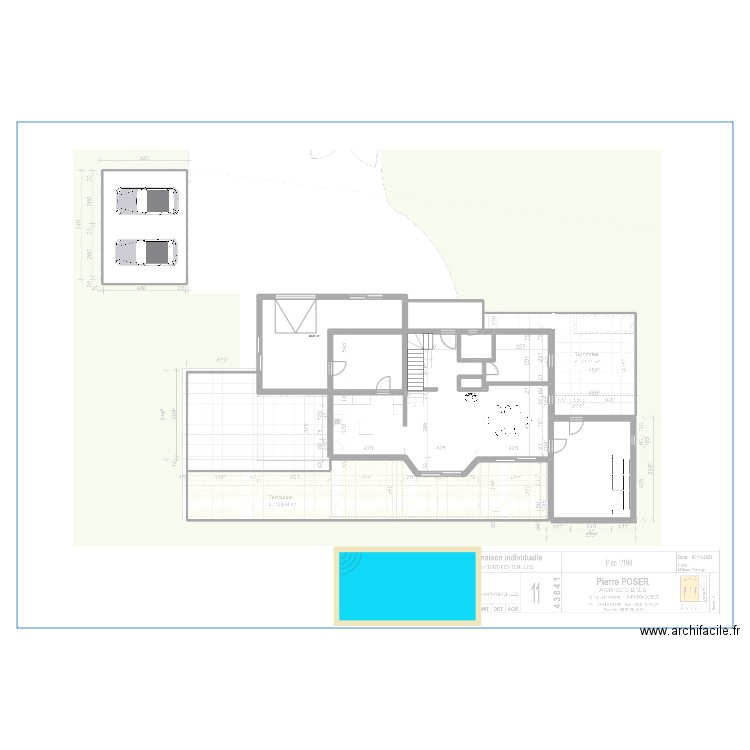 maison roc. Plan de 7 pièces et 186 m2