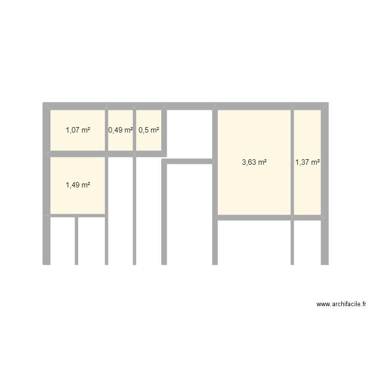 gianni6. Plan de 6 pièces et 9 m2