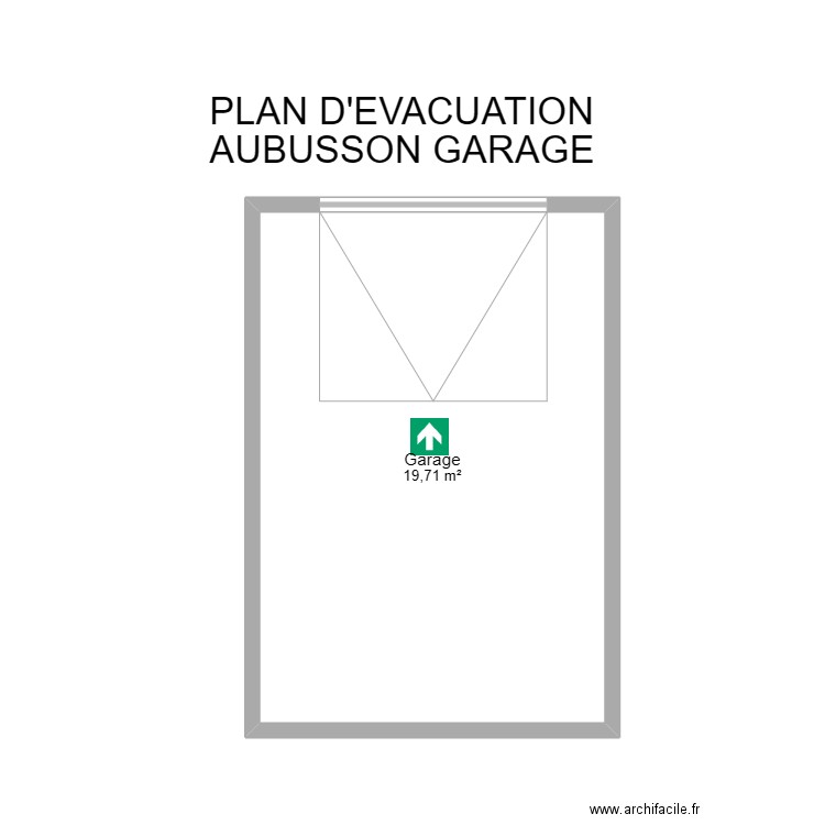 23 AUBUSSON Garage. Plan de 1 pièce et 20 m2