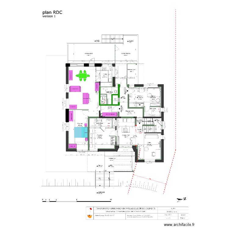 CATHERINE 22 07. Plan de 1 pièce et 1 m2