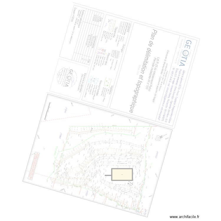 DERNIER PLANS EO TATOU SURFACE REVISEE. Plan de 1 pièce et 45 m2