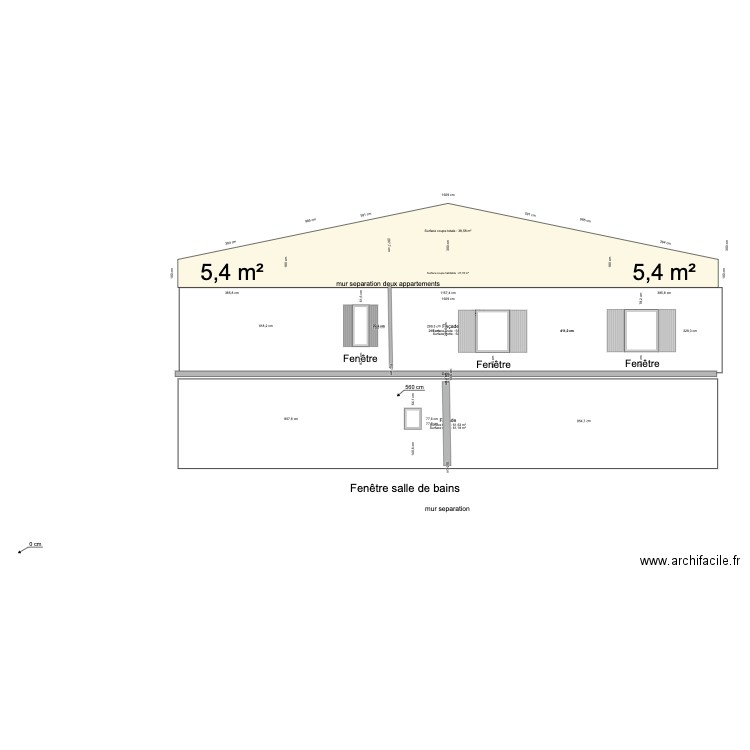 façade extérieure. Plan de 0 pièce et 0 m2