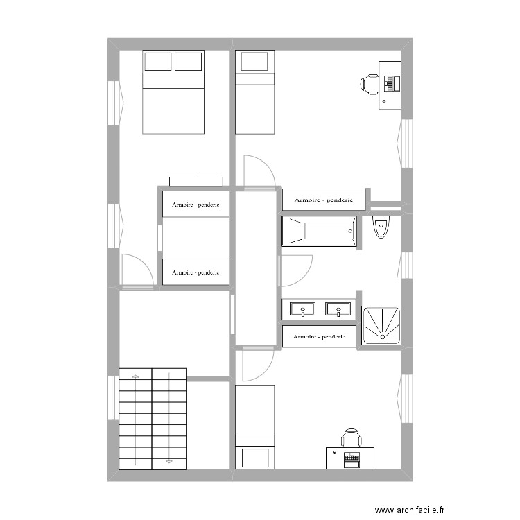 chaalons v24. Plan de 18 pièces et 218 m2