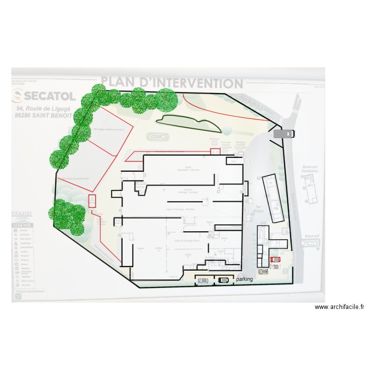 plan secatol. Plan de 0 pièce et 0 m2