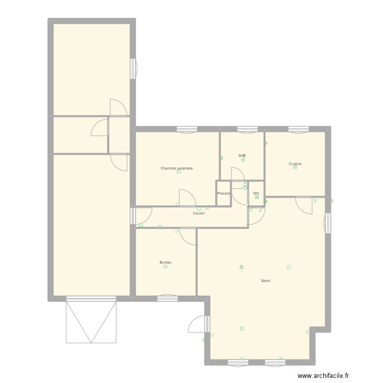 test. Plan de 12 pièces et 134 m2