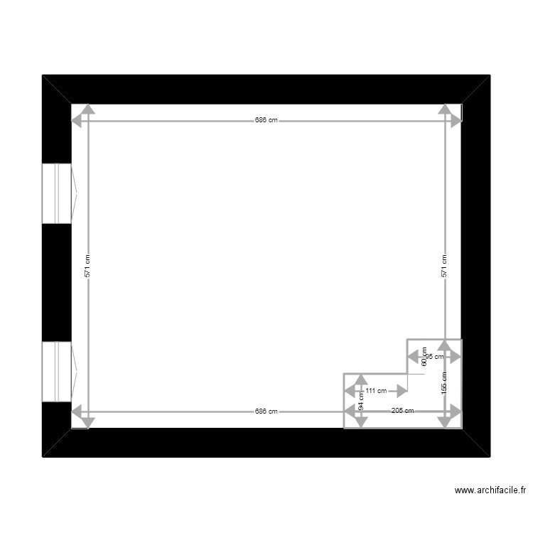 Stp atelier. Plan de 14 pièces et 245 m2