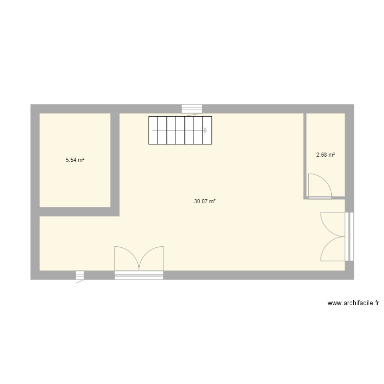 maison sarah rch. Plan de 3 pièces et 38 m2