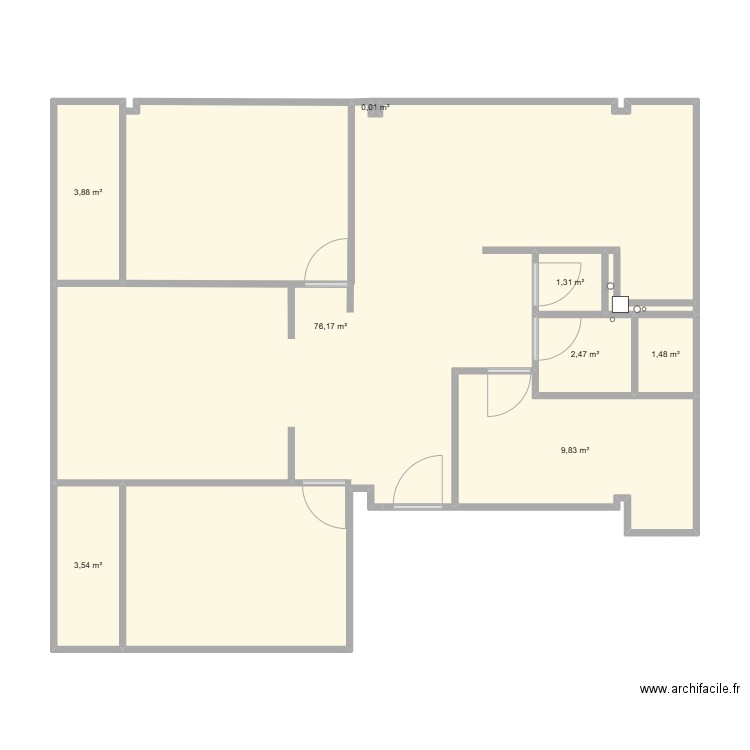 elbiar3. Plan de 8 pièces et 99 m2