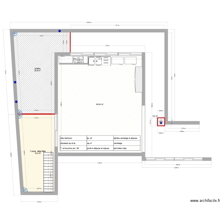 Varichonvilla r-1. Plan de 4 pièces et 106 m2