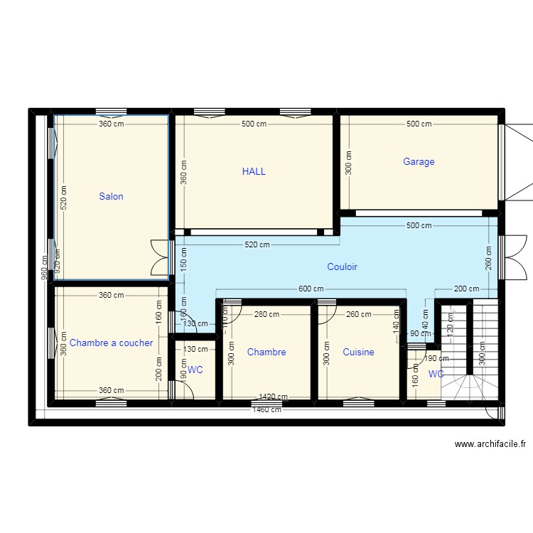 PLAN 15X10 N12. Plan de 12 pièces et 125 m2