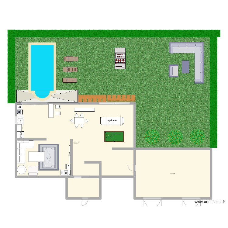 chalet de luxe victor et louane future. Plan de 3 pièces et 354 m2